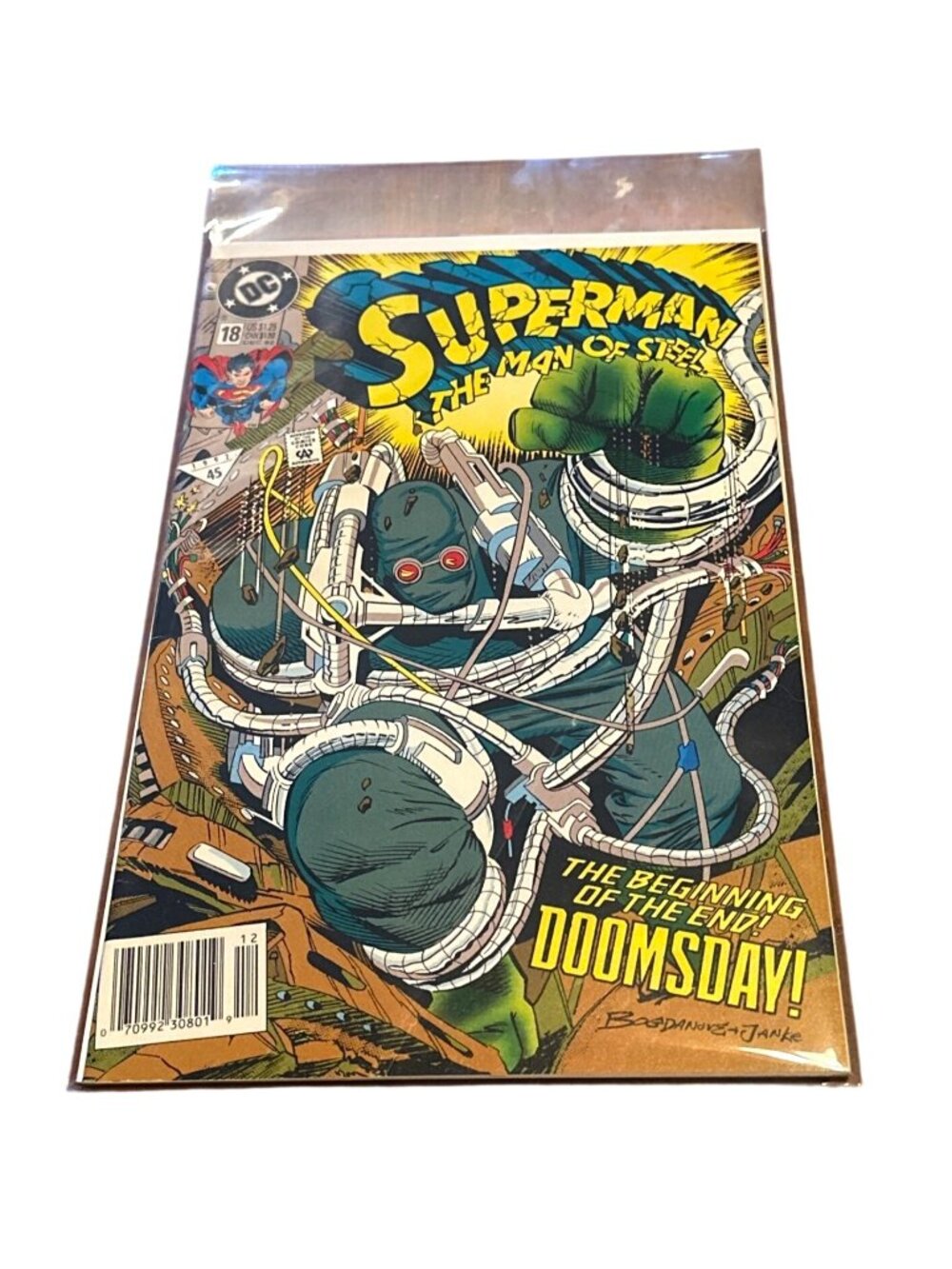 Superman The Man Of Steel #18 Newsstand Edition 1992 1st Printing DC Comics Doom